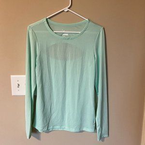 Old Navy Active Mesh Long Sleeve Cutout Back Athletic Top Size M